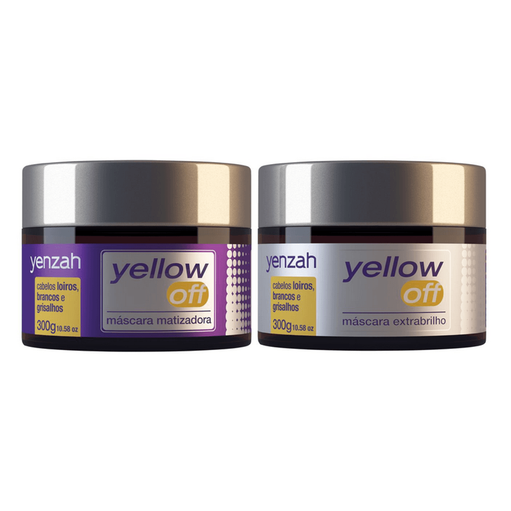 Máscara Matizadora + Máscara Extrabrilho Yellow Off